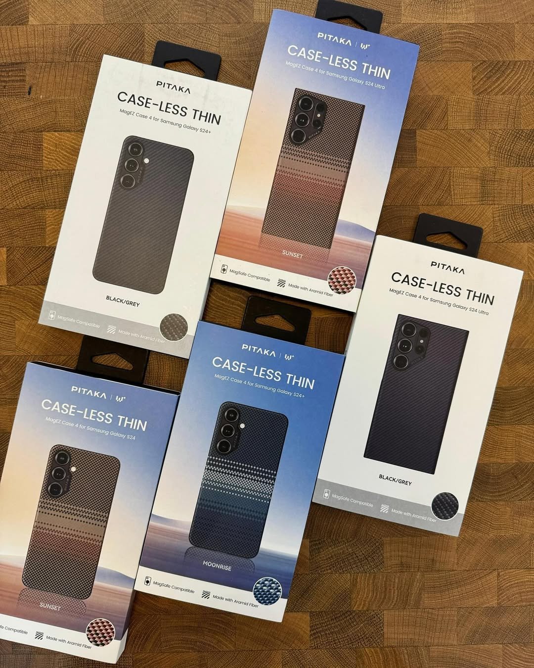 PITAKA MagEZ Case 4 for Samsung Galaxy S24 Ultra Sunset 1