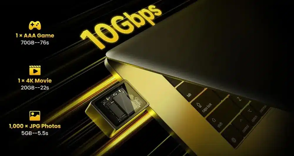 SHARGE Disk M.2 NVMe SSD Enclosure With Active Cooling Fan 1