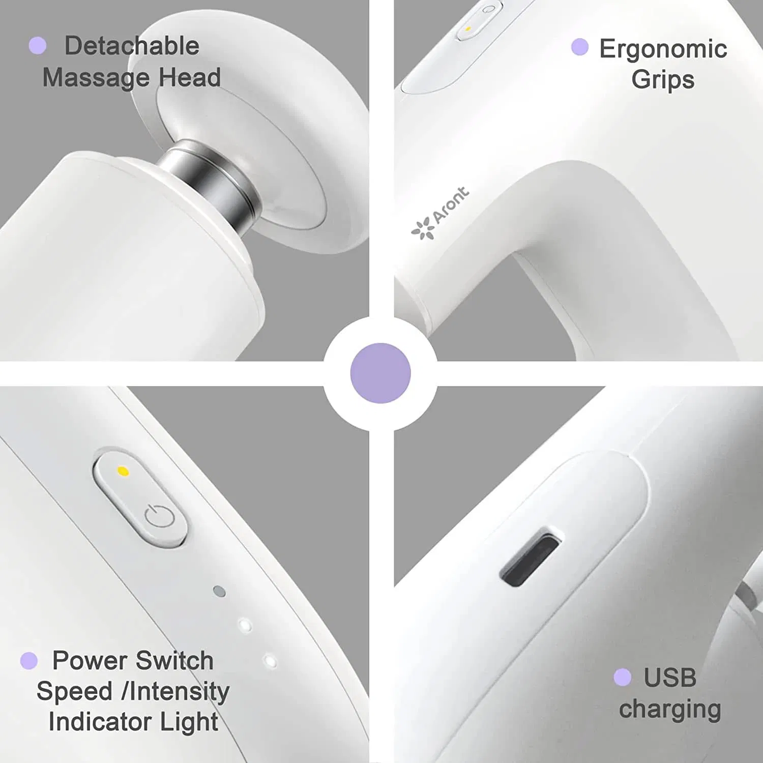 SX301 Mini Double Head Massage Gun 2