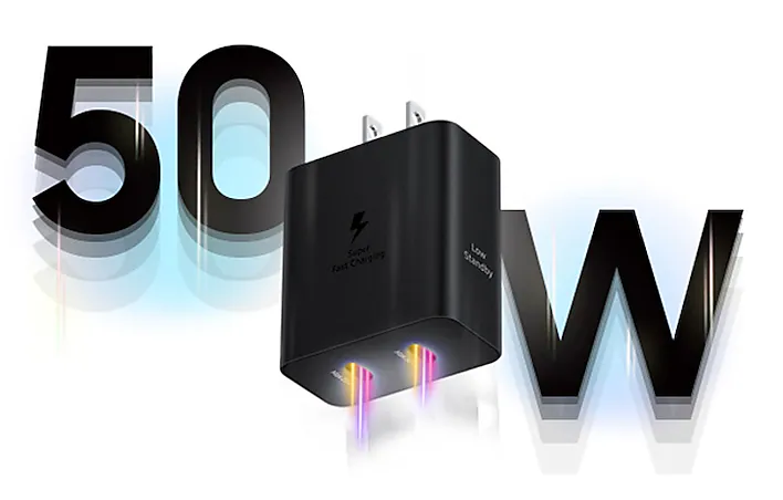 Samsung 50W Duo Power Adapter with USB-C 5A Cable UK Plug 1 Samsung 50W Duo Power Adapter with USB C 5A Cable UK Plug 1