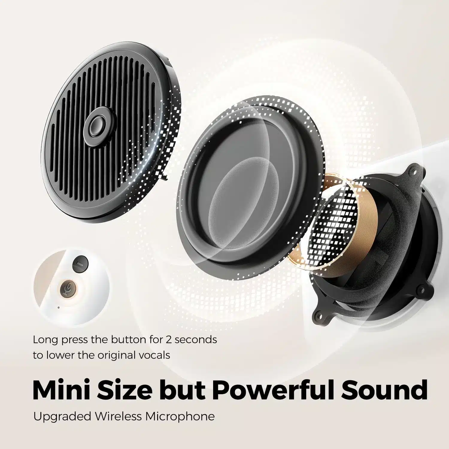 SoundPEATS Hi Singing Karaoke Speaker and Mic with Colorful Lights 2