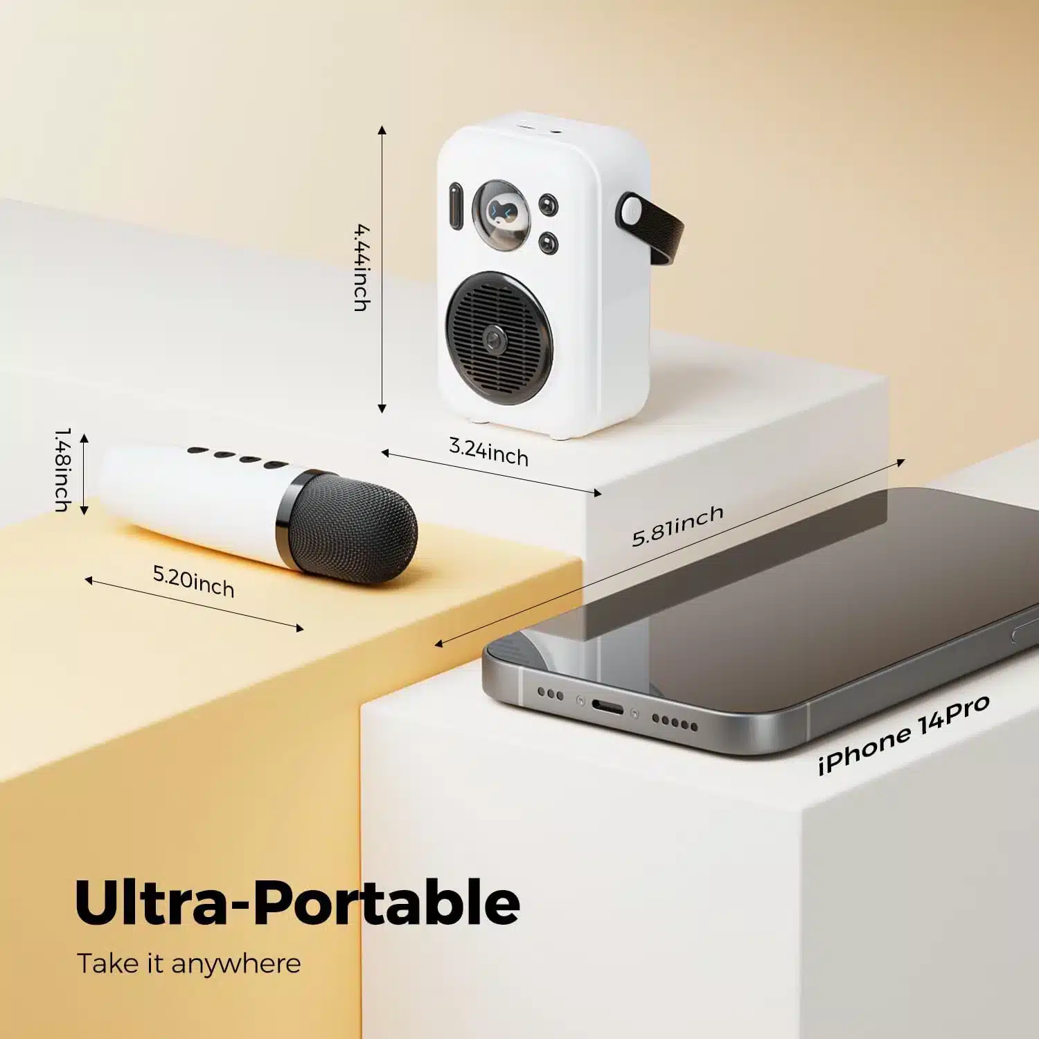 SoundPEATS Hi Singing Karaoke Speaker and Mic with Colorful Lights 3