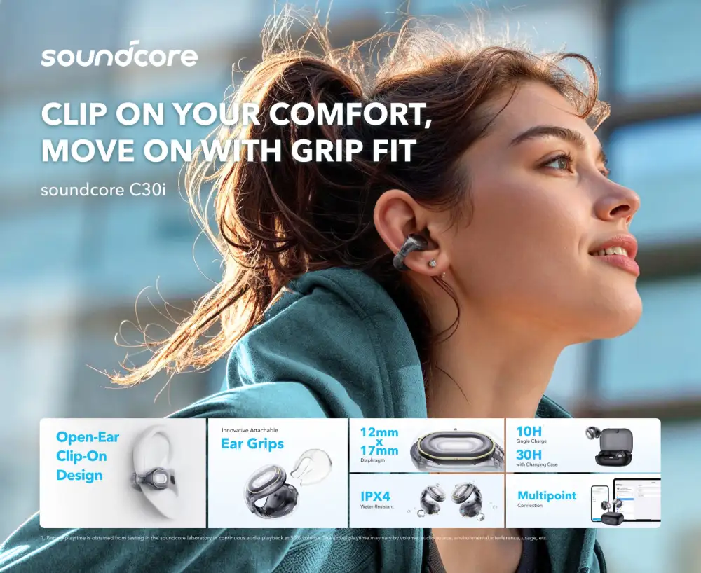 Soundcore C30i by Anker Open Ear Earbuds 1