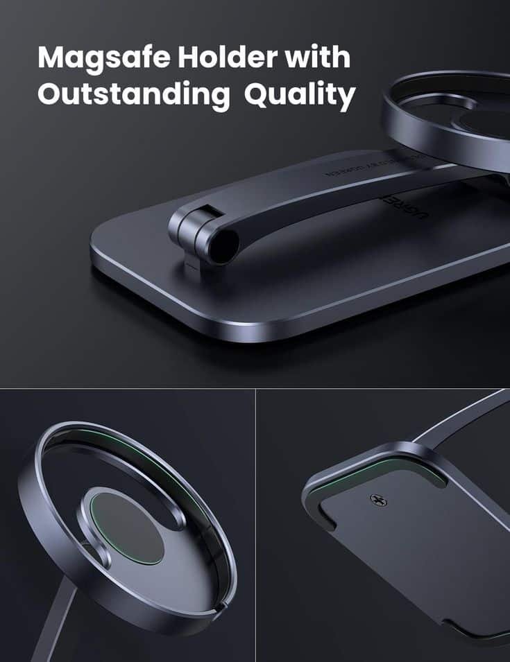 UGREEN Desk Adjustable and Foldable Aluminum MagSafe Charging Stand 40291