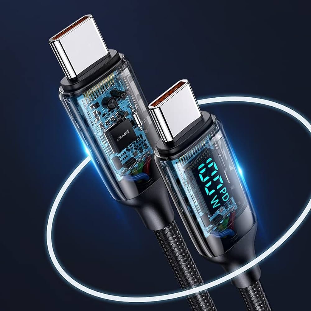 USAMS US SJ559 U78 100W PD USB C to USB C Fast Charging Cable 2