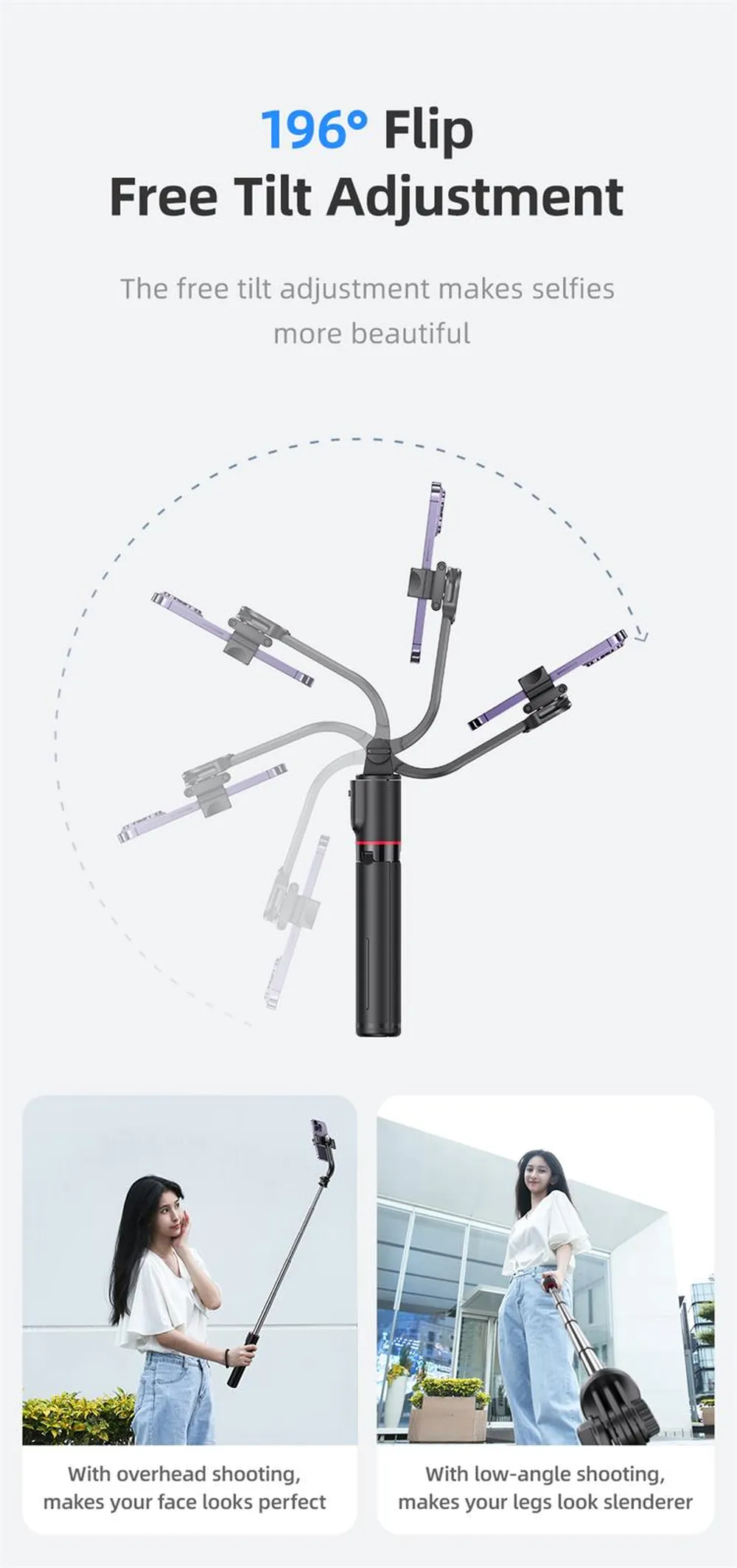 USAMS US ZB256 Wireless Selfie Stick with Tripod 3