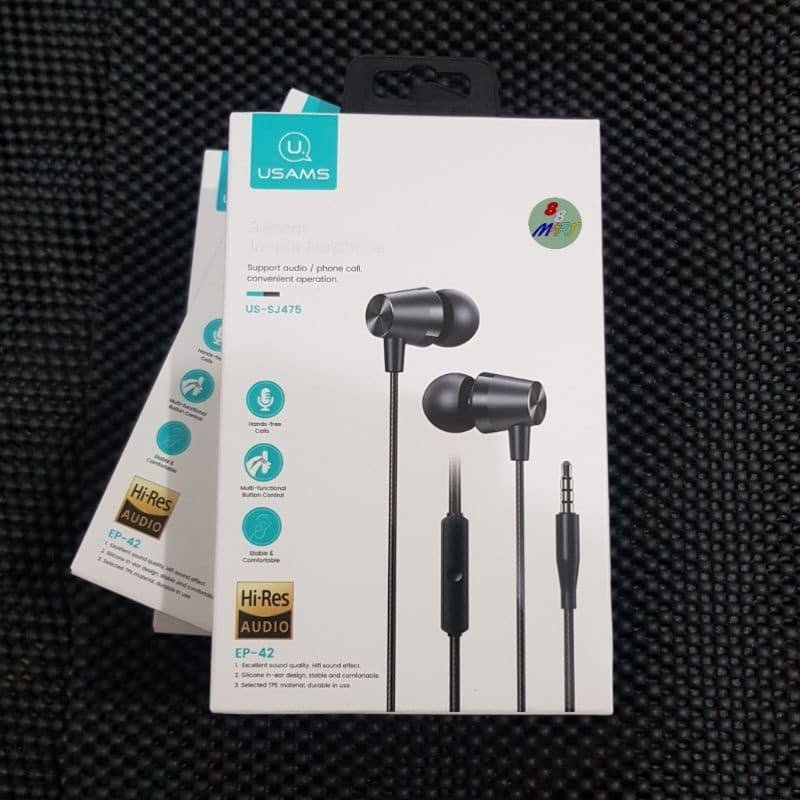 Usams US SJ475 EP 42 3.5mm In ear Metal Corded Headphones 1