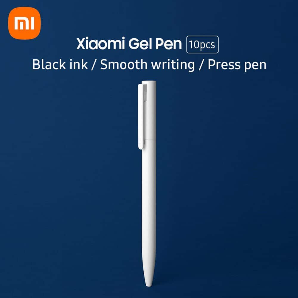 Xiaomi Gel Pen 0.5MM Black Ink Press Pen Japan MiKuni Ink Write Smooth Gel Ink Pen For School Office Stationery 2