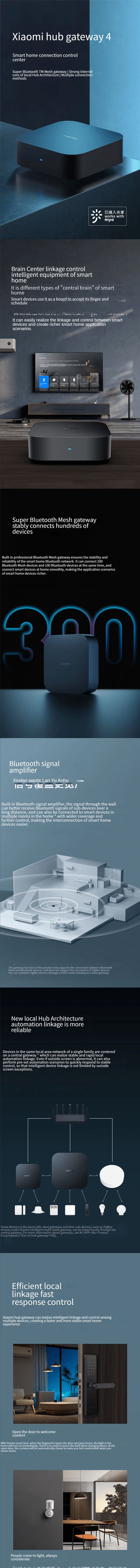Xiaomi Smart Gateway 4 Central Hub 5GHz 10100Mbps Ethernet Port