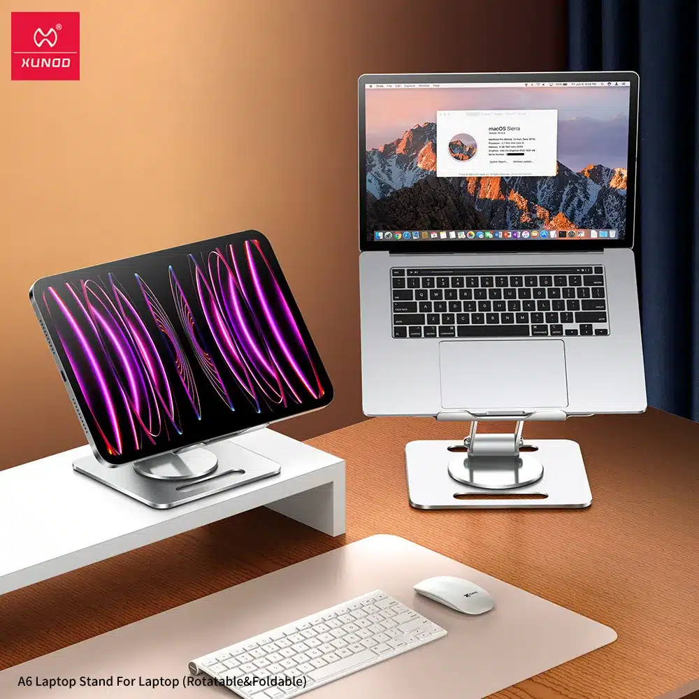 Xundd A6 Rotatable and Foldable Laptop Stand 2