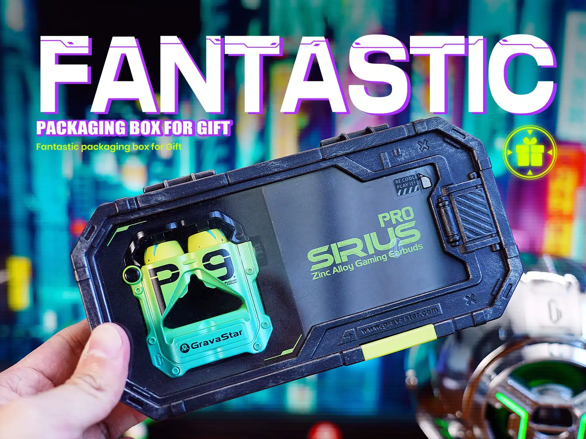 gravastar sirius pro green earbuds2