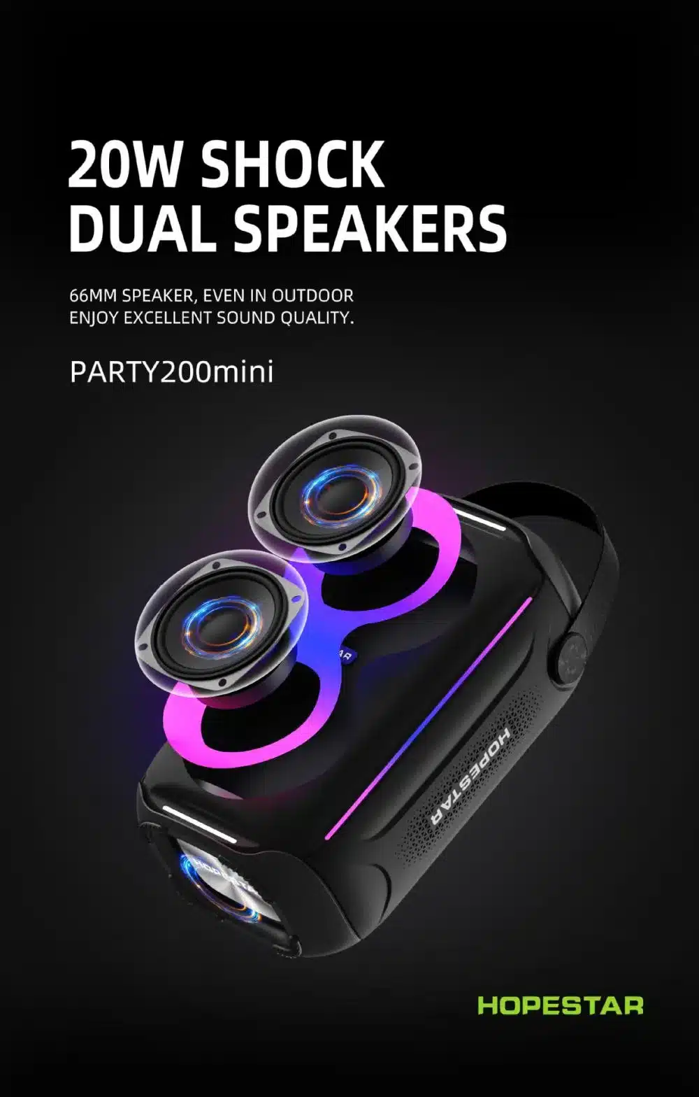 hopestar party200mini wireless bluetooth speakers 5