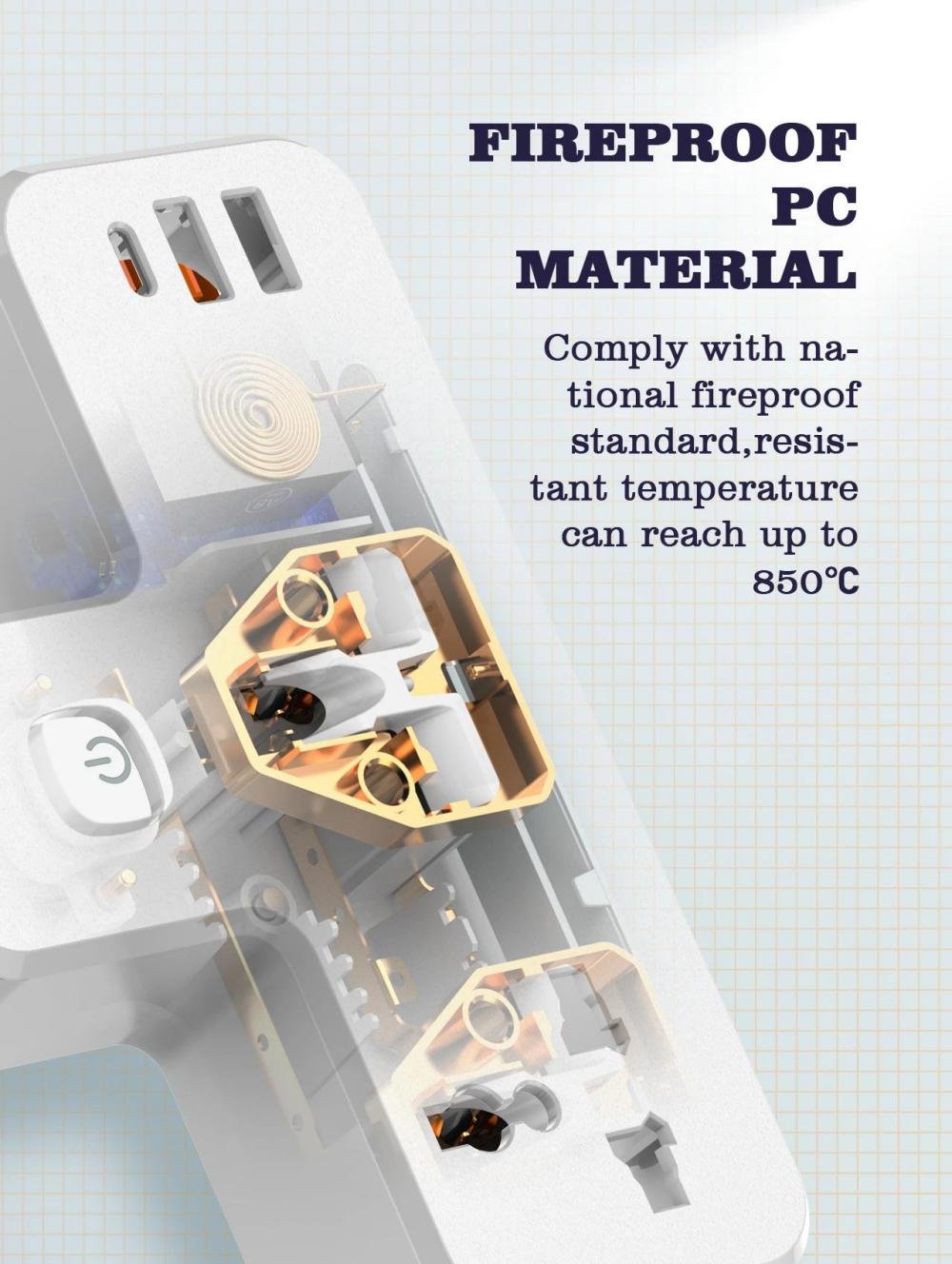 ldnio sc2311 20w 3 port usb charger extension power strip 4