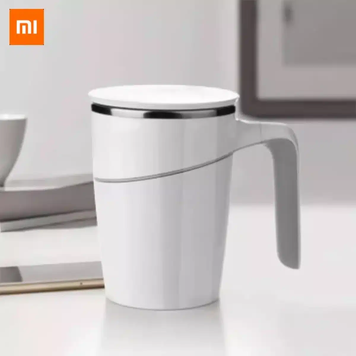 ARTIART Grace 470ml Stainless Steel Spill Proof Suction Mug with Flip Top Lid 2