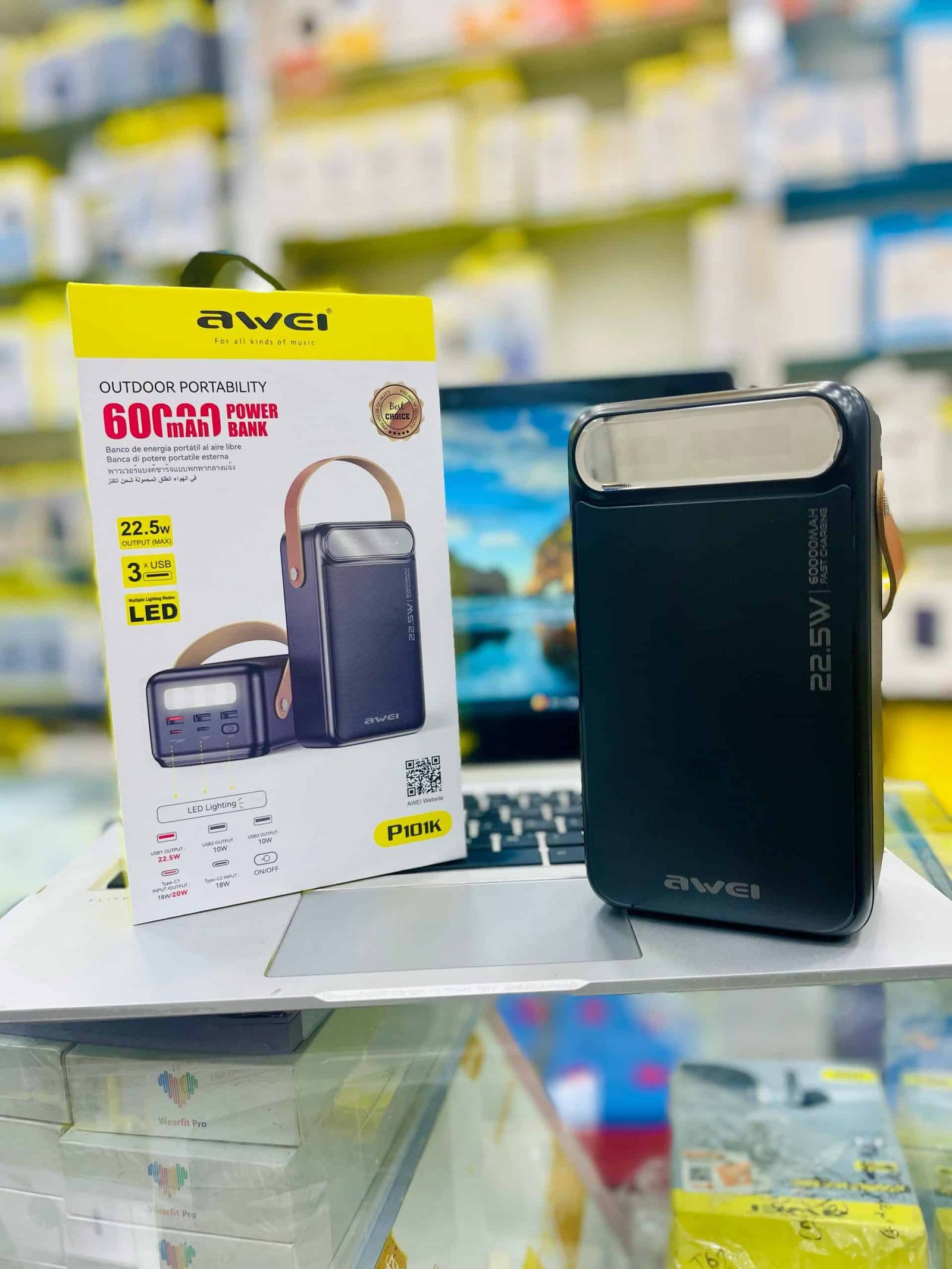 AWEI P101K 60000mAh Fast Charging Power Bank 2 scaled