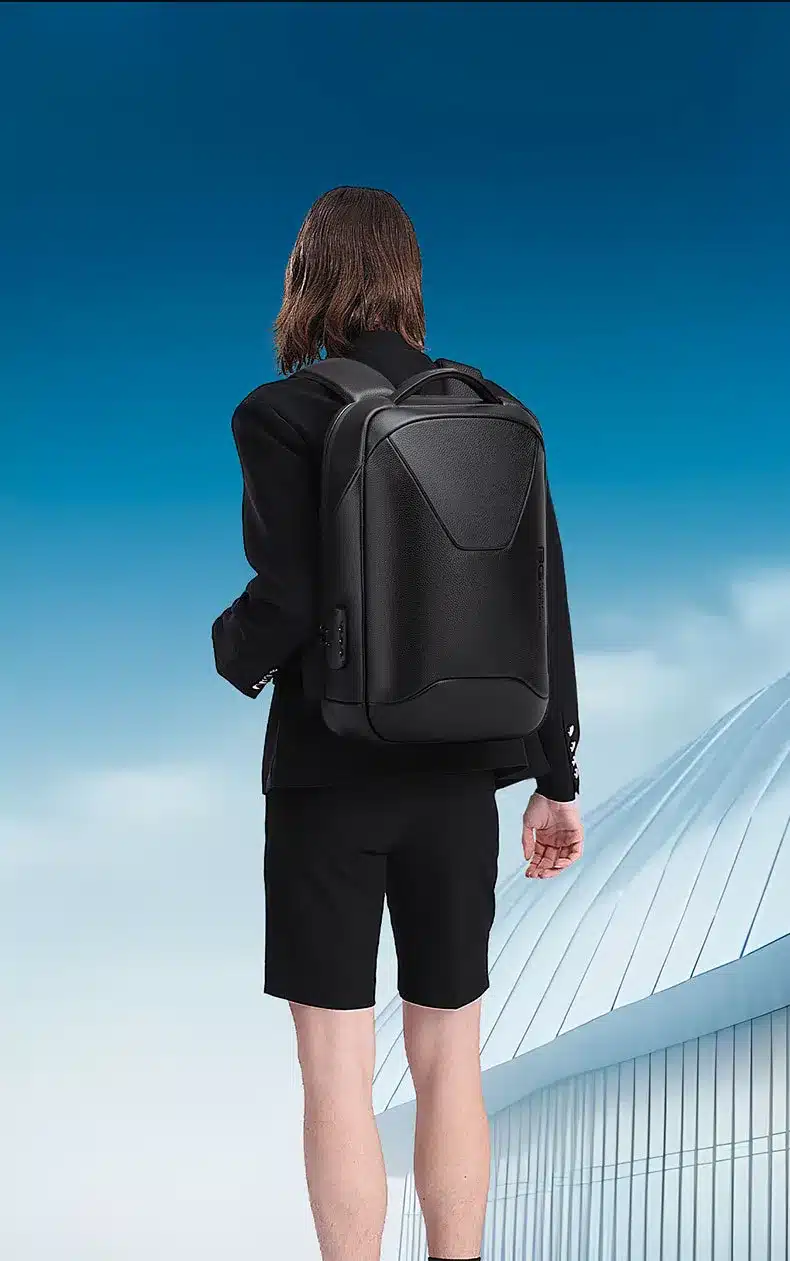 Bange 6621 Leather Anti Theft Travel Backpack 3