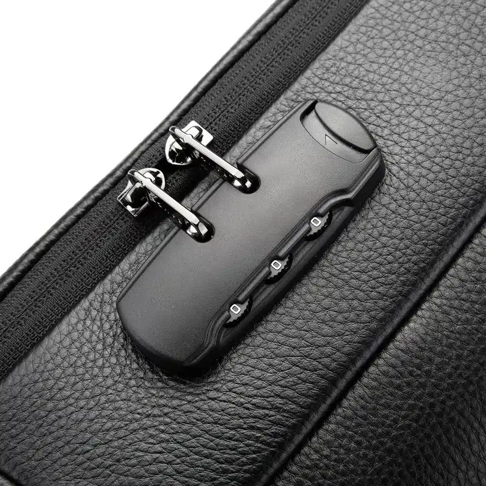 Bange 6621 Leather Anti Theft Travel Backpack 4