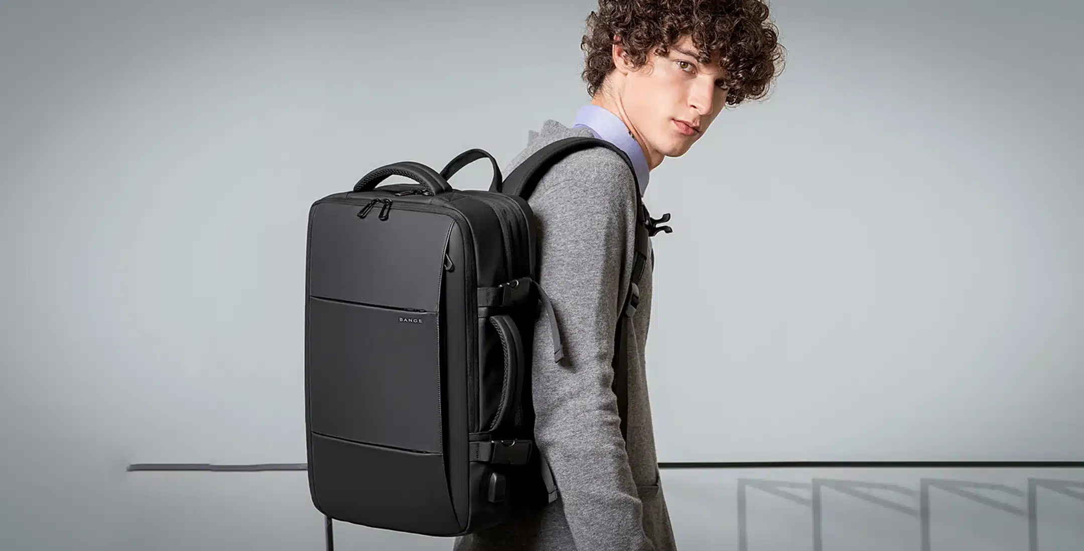 Bange BG 1908 Expandable Large Capacity 15.6 Inch Laptop Backpack 37L 3