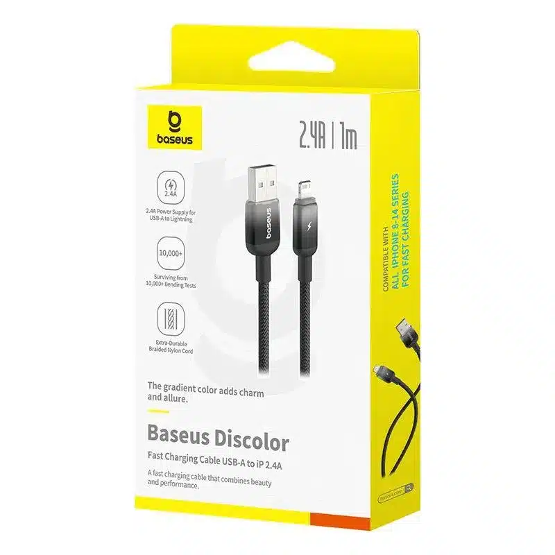 Baseus Cable USB to Lightning 20W Discolor Series For Iphone 2M 1