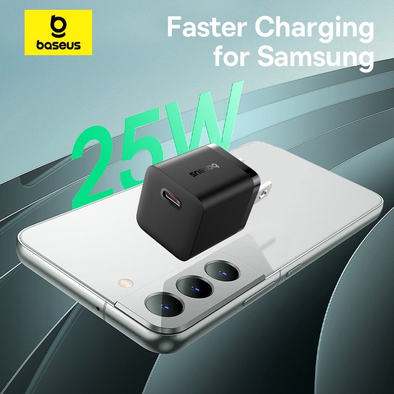 Baseus Charger GaN5 25W mini For Samsung S24 S23 S21 S20 Google Pixel Iphone 15 Series P1011090B113 00 1