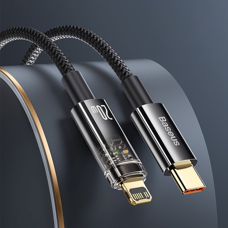 Baseus Explorer Series 20W Type C to Lightning Auto Power Off Fast Charging Data PD Cable 1