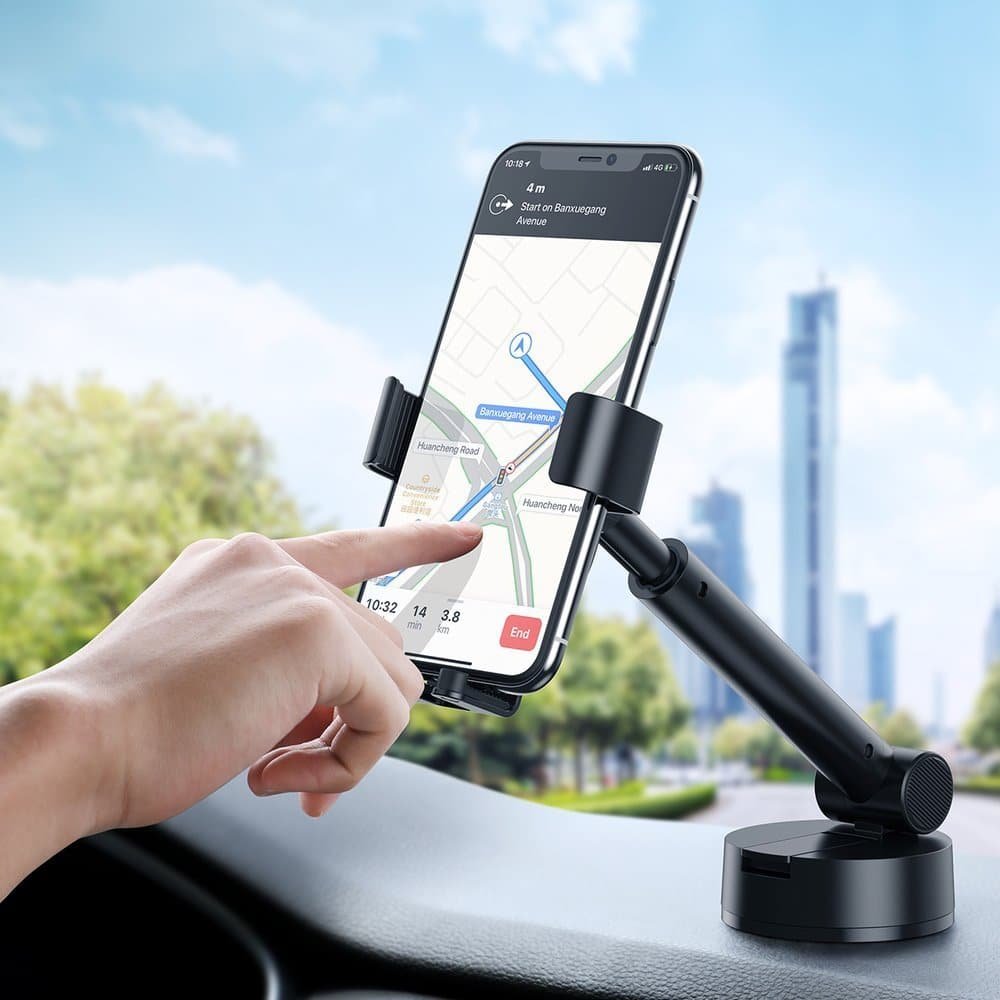 Baseus Gravity Car Mount Dashboard Windshield Phone Bracket Holder black SUYL JY01 2