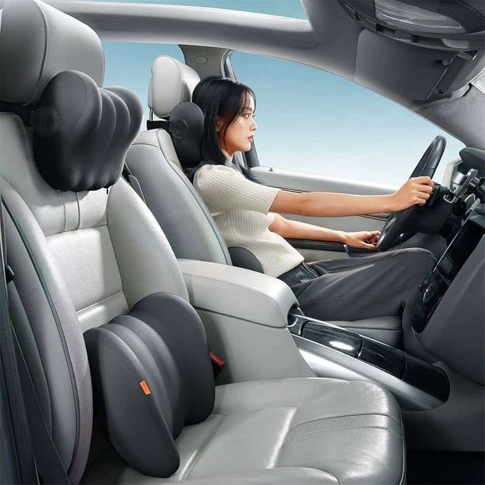 Baseus Pillow Comfort Ride Series Car Cooling Headrest Pillow Cluster Black C20036400111 00 1