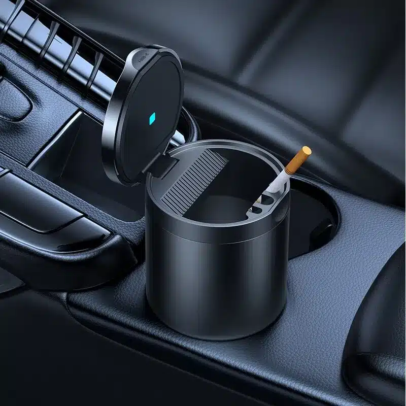 Baseus Premium 2 Car Ashtray Aluminum Alloy Waterproof Built in LED Light 1