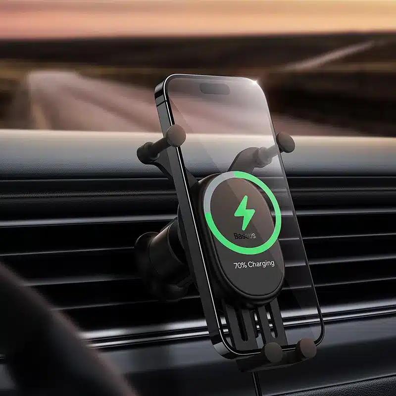 Baseus Stable Gravitational Wireless Charging Car Mount Pro 15W Air Outlet Version 3