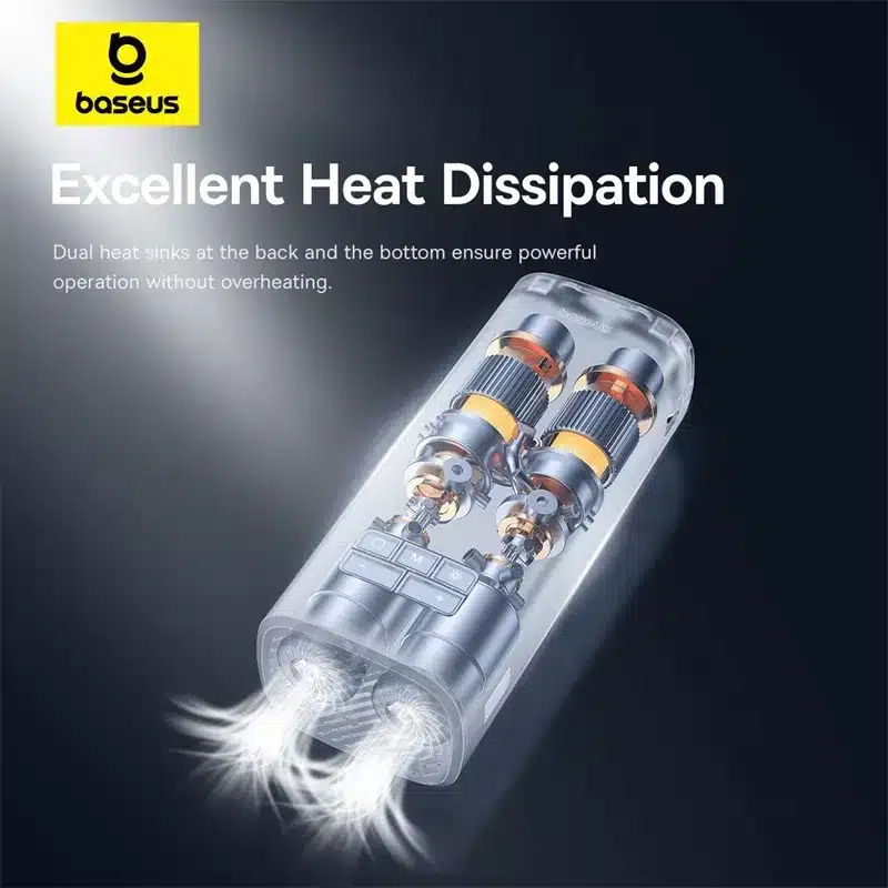 Baseus SuperMini Mega Series Double Cylinder Tire Air Inflator Cluster 1