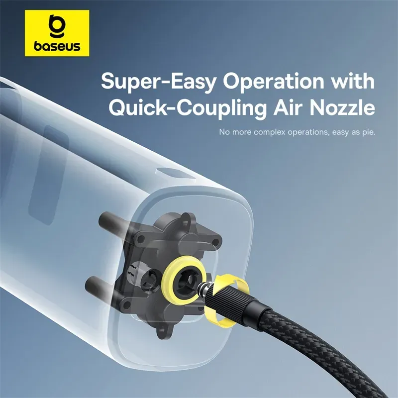 Baseus SuperMini Mega Series Double Cylinder Tire Air Inflator Cluster 4