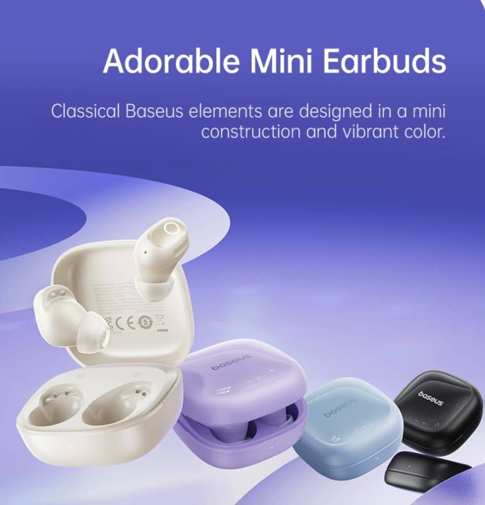 Baseus TWS Bass BD1 True Wireless Earbuds 8hour Long Music Time Cosmic 2