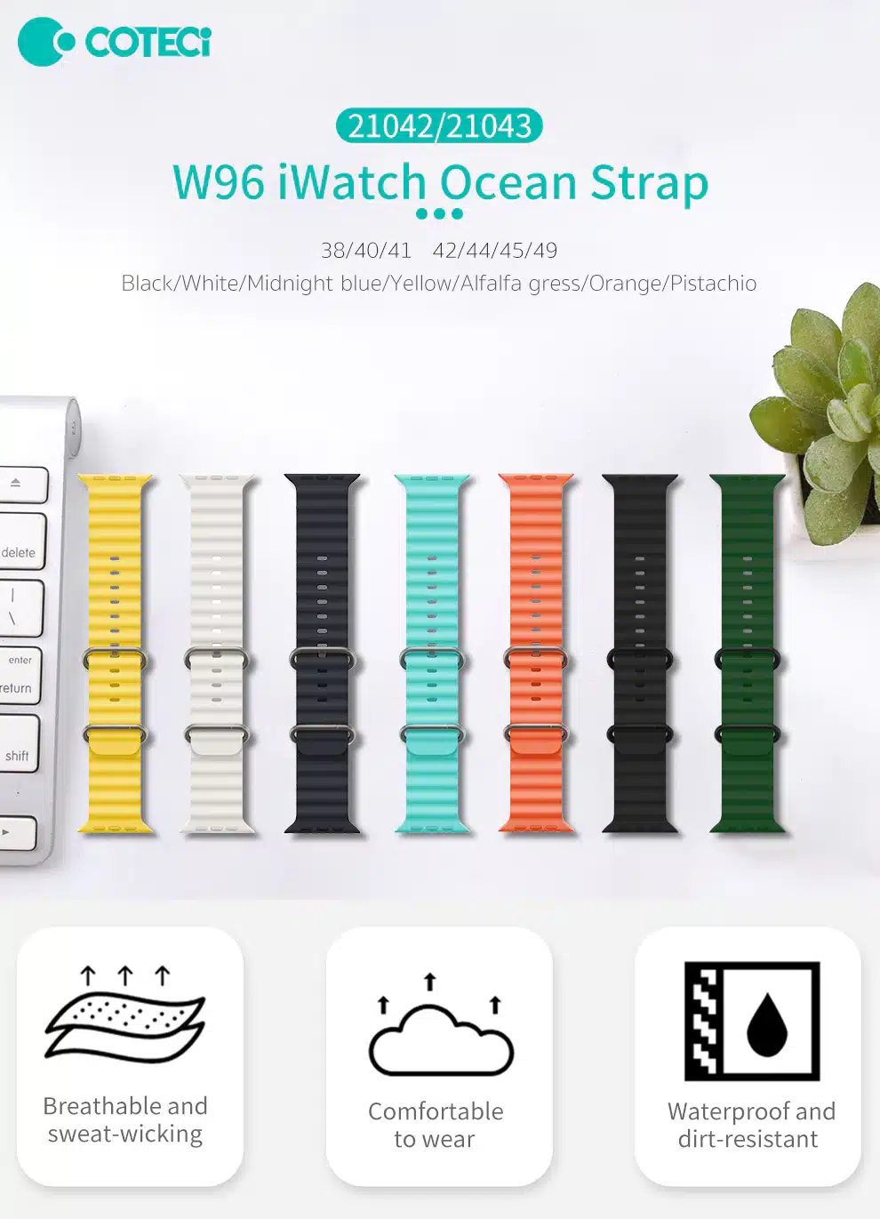 COTECI Ocean Loop Watch Band for iWatch