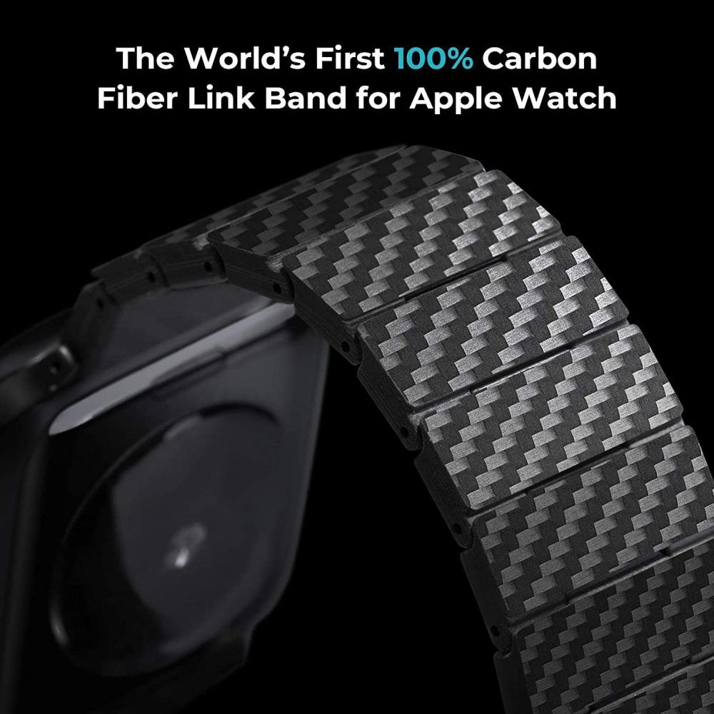 COTEetCI W76 Carbon Fiber Pattern Strap for iWatch 1