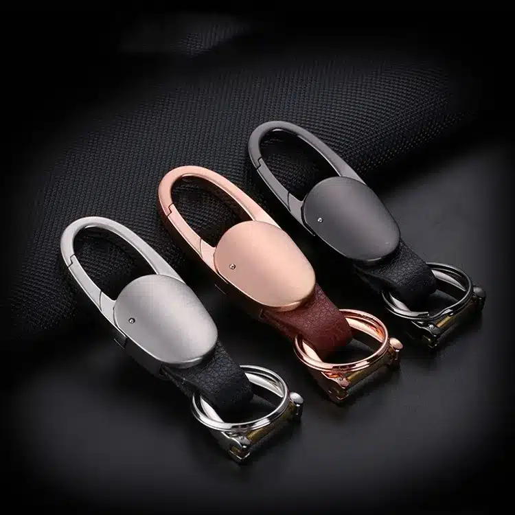 JOBON ZB 167A Horseshoe Metal Keychain – Brownish Gold 2