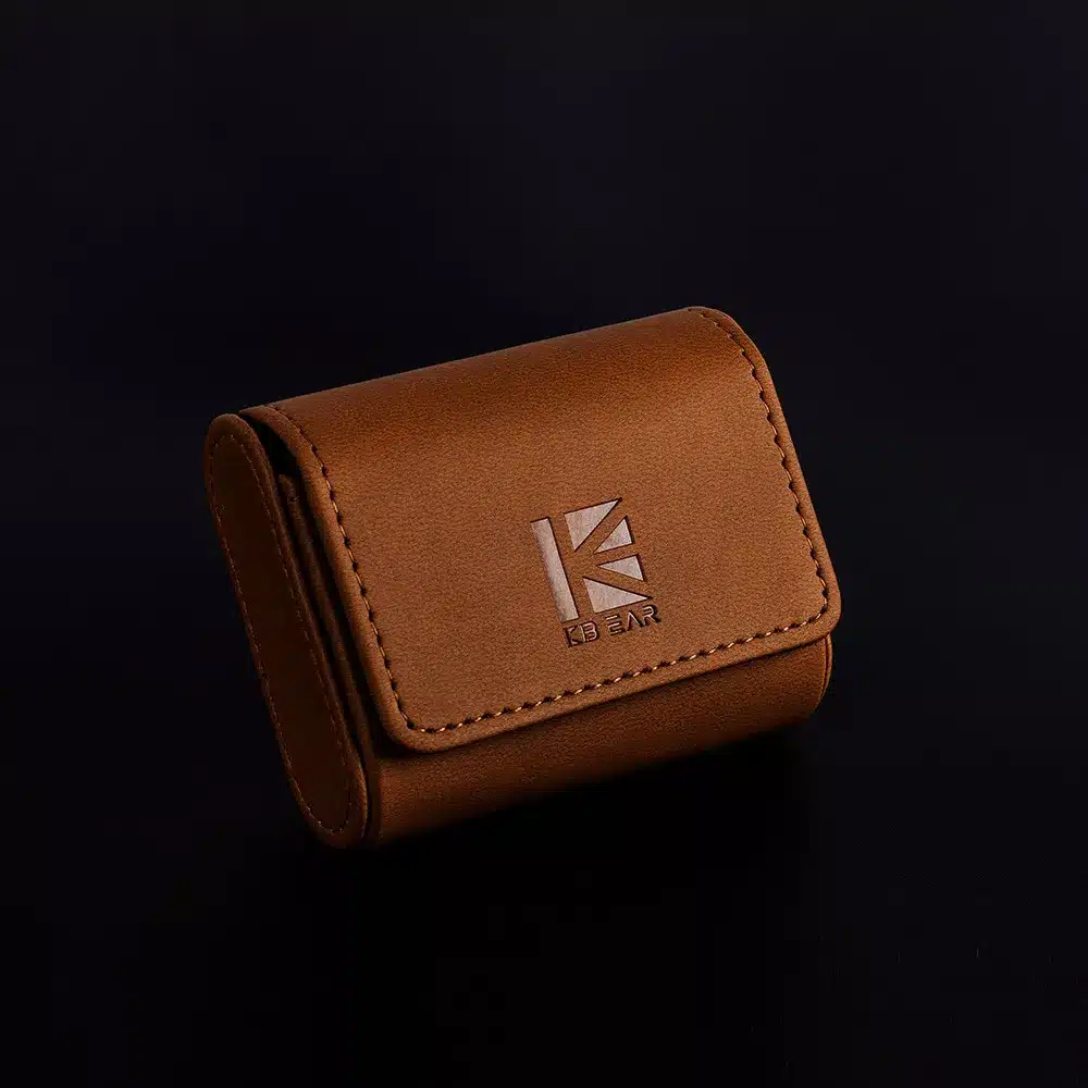 KBEAR High end Leather Earphone Case 1