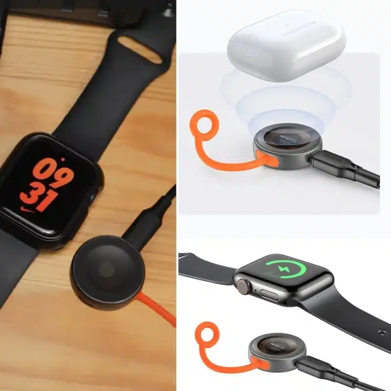 Mcdodo CH 684 Charger for Apple Watch with Lightning and USB C Port 2