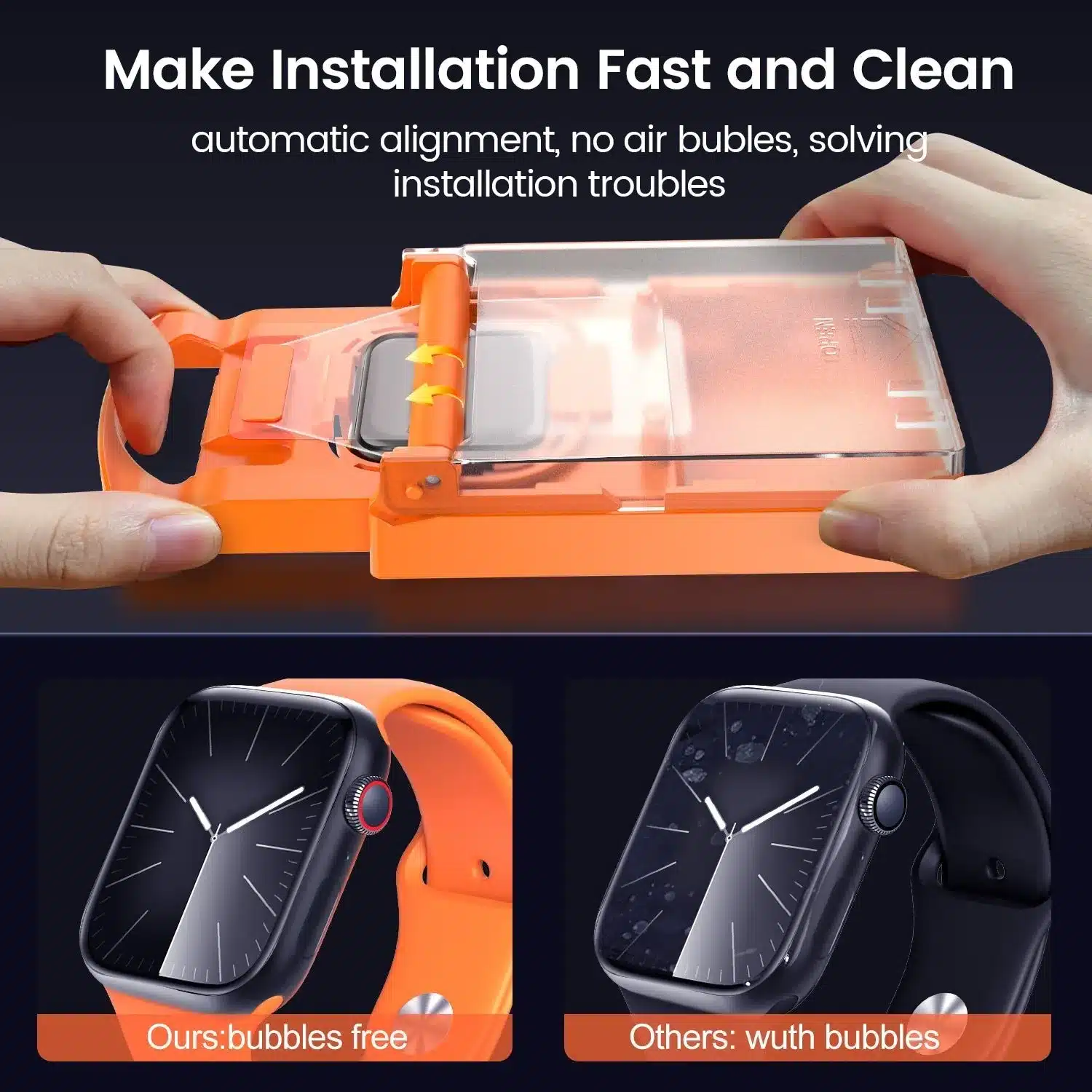 Mohave 3D NanoFlex iWatch Ultra 49mm Screen Protector with Installation Kit 2