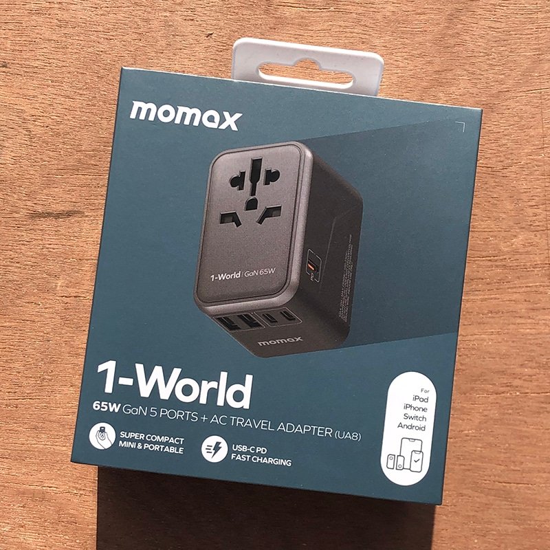 Momax UA8 1 World 65W GaN Travel Adapter 1
