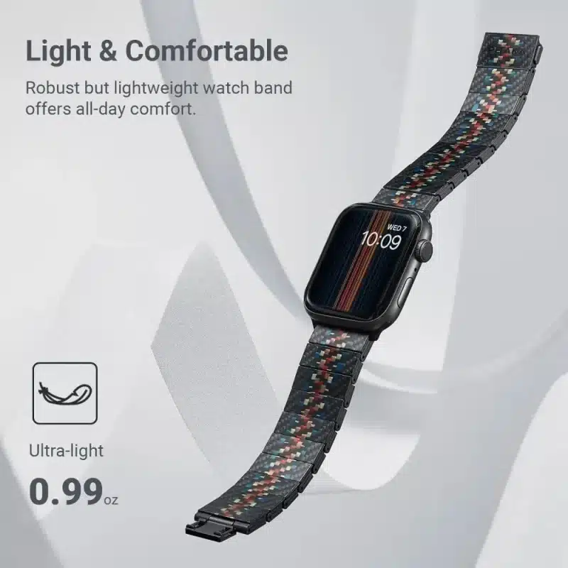PITAKA Rhapsody Carbon Fiber Watch Band for iWatch 2