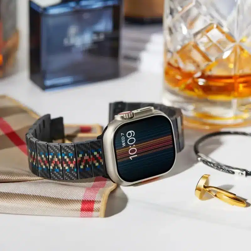 PITAKA Rhapsody Carbon Fiber Watch Band for iWatch 4