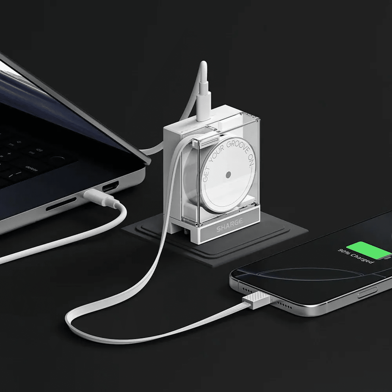 SHARGE 65W Retractable USB C PD 3.0 GaN Charger With Universal Kit 2