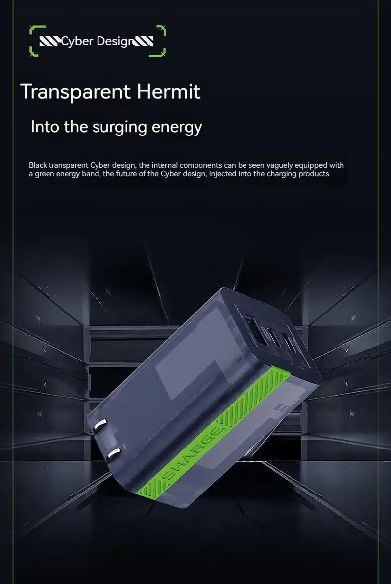 Sharge Hermit 65W Gallium Nitride Multi-port Fast Charger 1 Sharge Hermit 65W Gallium Nitride Multi port Fast Charger 1