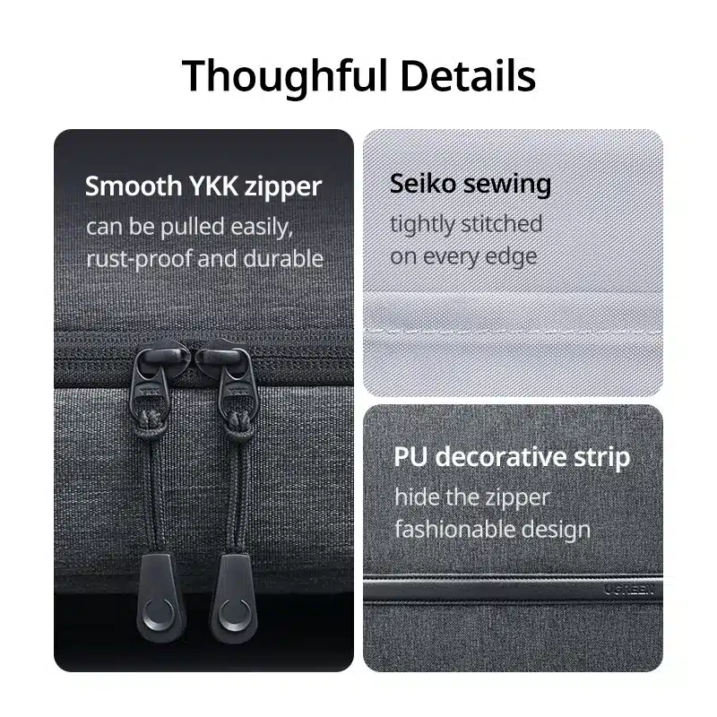 UGREEN Laptop Zipper Cover Sleeve Case for 13 inch 14 inch 15.6 inch