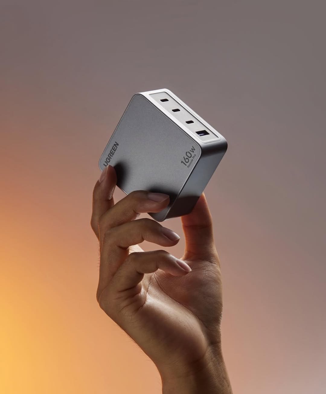 Ugreen Nexode Pro 160W 4 Port GaN Fast Charger with 240W 1.5m USB C Cable 25097