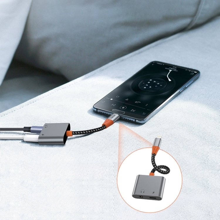 WiWU LT09 Lightning to Dual Lightning Audio Converter 2