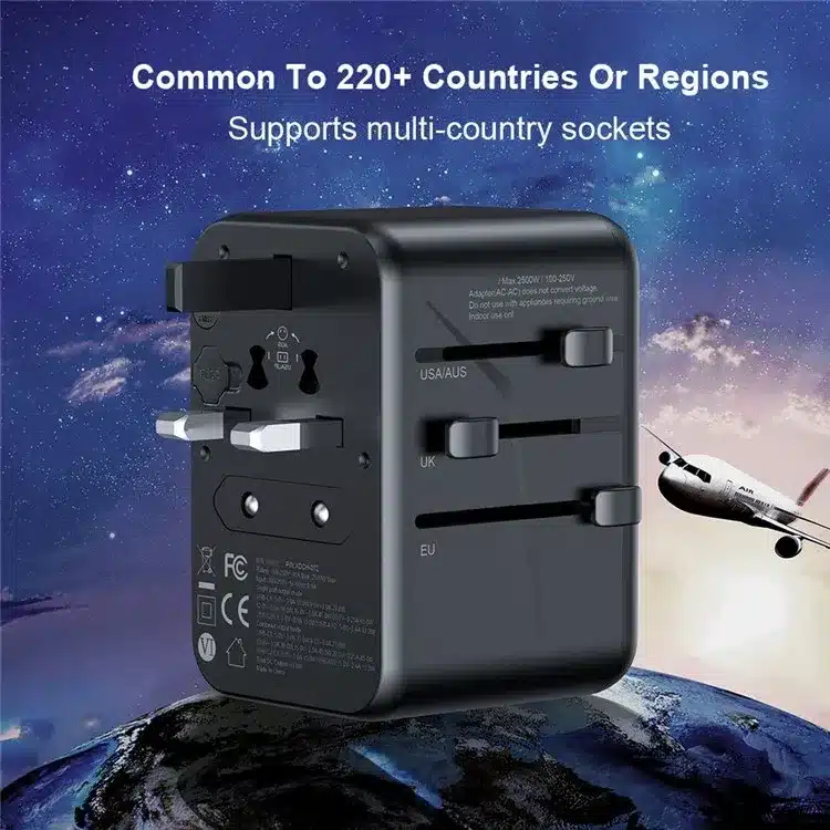 XUNDD XDCH 072 65W 5 USB Ports Universal Travel Adapter 4