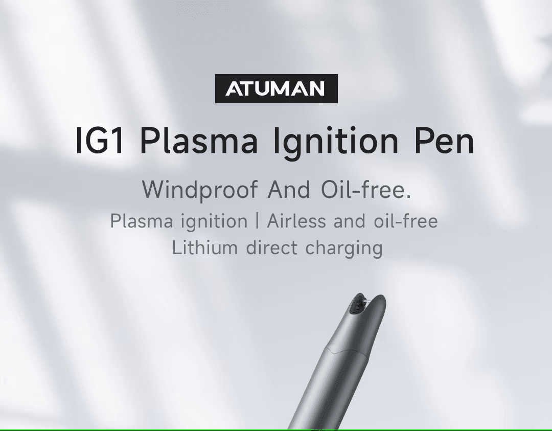Xiaomi ATuMan IG1 Plasma Ignition Pen Rechargeable Windproof Metal Lighter 1