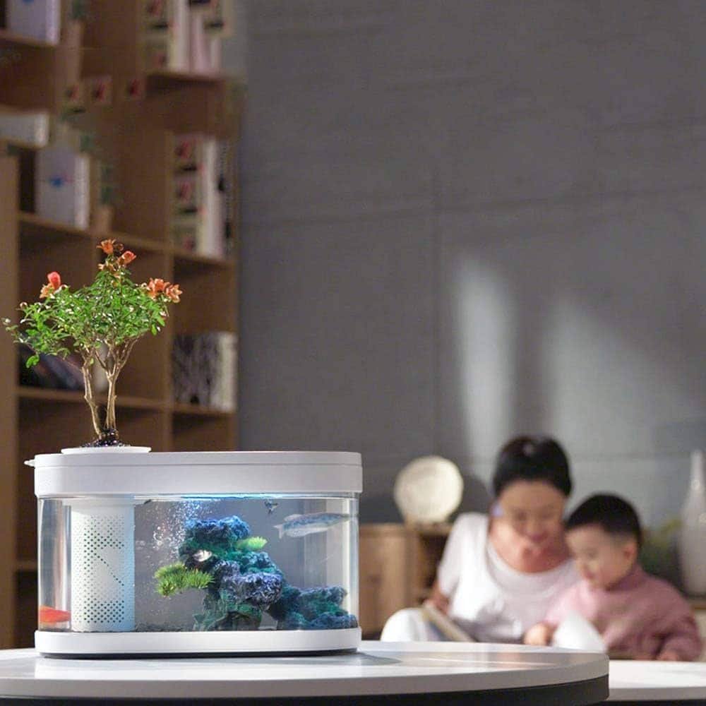 Xiaomi Geometry Ecosystem Small Water Garden Fish Tank Transparent Aquarium 1