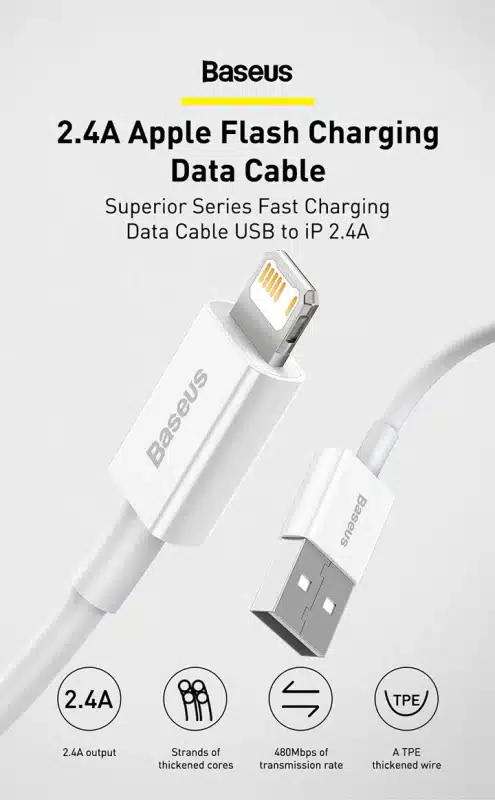 Baseus Superior Series Fast Charging Data Cable USB to iP 2 1
